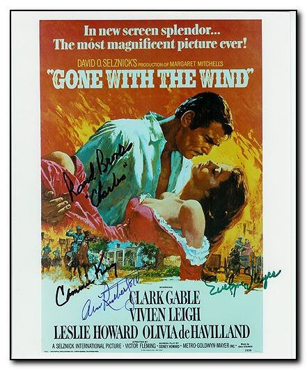 Gone with the Wind 4 cast signatures - Click Image to Close