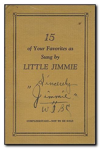 Little Jimmy Songs 1920's By Jimy - Click Image to Close