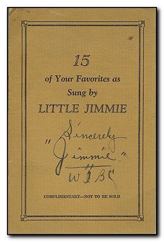 Little Jimmy Songs 1920's By Jimy - Click Image to Close