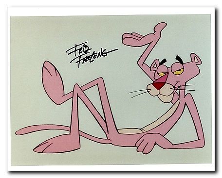 Freleng Friz Pink Panther Annimation signed - Click Image to Close