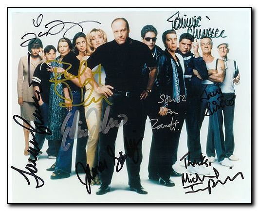 Sopranos cast autographs 10 + singatures a great piece - Click Image to Close