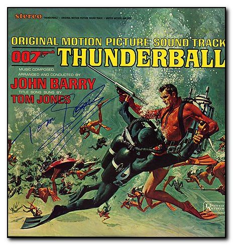 Jones Tom Signed Album Thunderball - Click Image to Close
