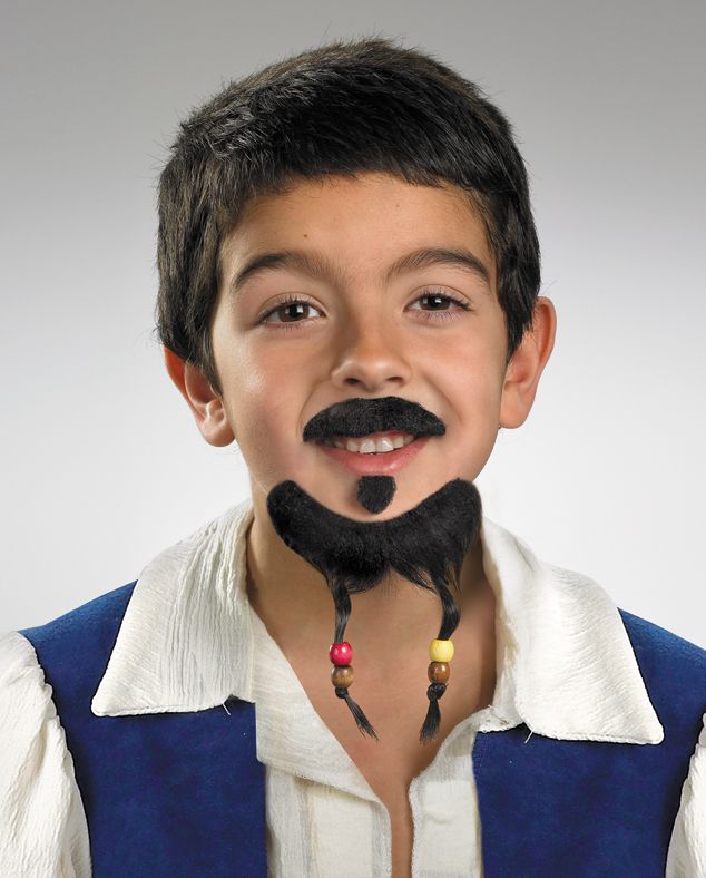 Disney Child Pirate Goatee and Mustache - Click Image to Close