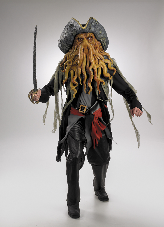 Disney Adult Deluxe Davey Jones Costume - Click Image to Close