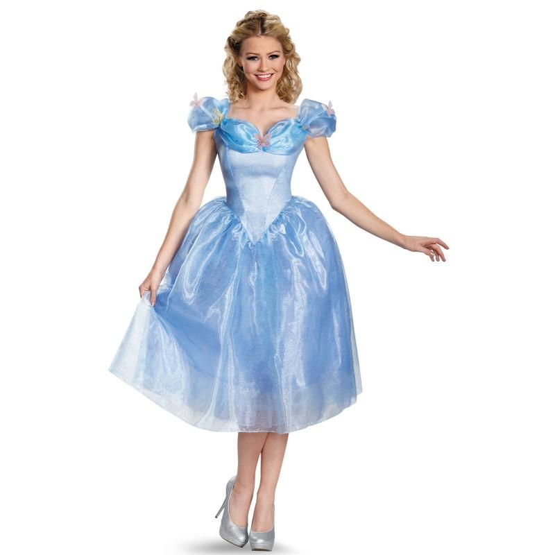 Cinderella Movie Adult Deluxe Costume Size S,M,L,XL - Click Image to Close
