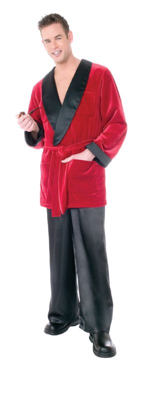 PLAYBOY Licensed Costume HEFS SMOKING JACKET Size STD - Click Image to Close