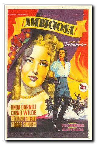 Ambiciosa Unda Darnell Cornel Wilde Richard Green George Sanders - Click Image to Close