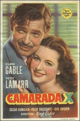 Comrade X Clark Gable Hedy Lamarr Eve Arden - Click Image to Close