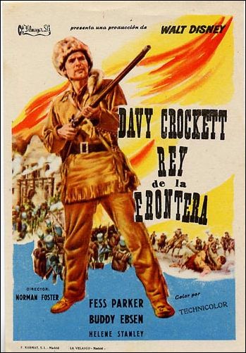 Davy Crockett King of the Wild Fronteer Fess Parker Buddy Ebsen - Click Image to Close