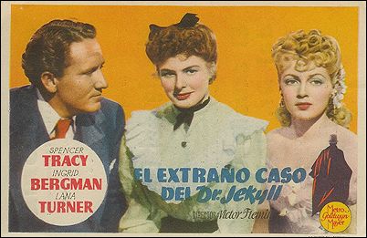Dr. Jekyll and Mr. Hide Spencer Tracy Ingrid Bergman Lana Turner - Click Image to Close