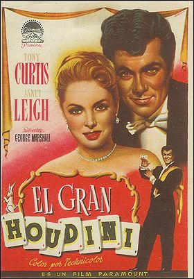 Houdini Toney Curtis Janet Leigh - Click Image to Close