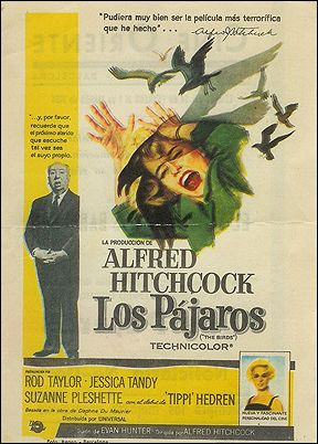 Birds Rod Taylor Tippi Hedr4en Hitchcock folded - Click Image to Close