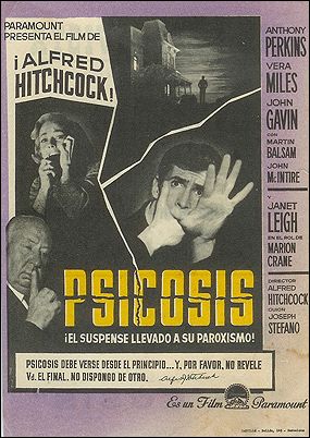 Psycho Anthony Perkins Vera Miles John Gavin Janet Leigh Hitchcock - Click Image to Close