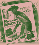 THUNDER OVER THE PLAINS Randolf Scott - Click Image to Close