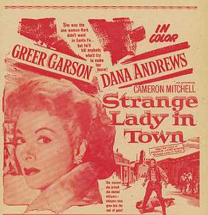 STRANGE LADY IN TOWN Greer Garson, Dana Andrews - Click Image to Close