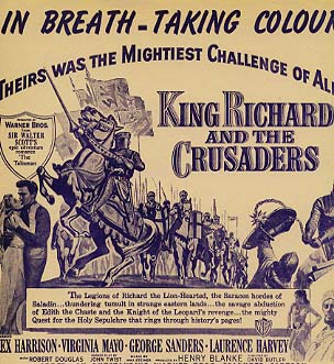 KING RICHARD AND THE CRUSADERS Rex Harrison, George Sanders