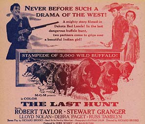 LAST HUNT Robert Taylor, Richard Widmark - Click Image to Close