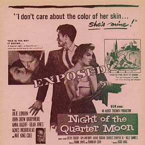 NIGHT OF THE QUARTER MOON Julie London, John Barrymoore