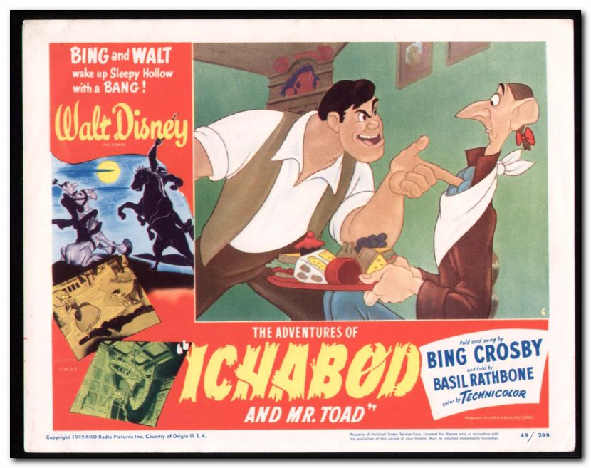 Adventures of Ichabod and Mr. Toad Walt Disney Bing Crosby Basil Rathbone - Click Image to Close