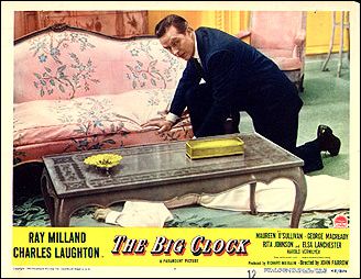 BIG CLOCK 1948 movie. Staring Ray Milland, Charles Laughton # 7 - Click Image to Close