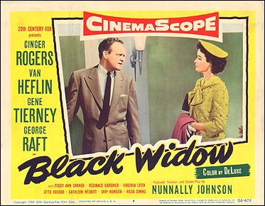 Black Widow Ginger Rogers Van Heflin Gene Tierney George Raft - Click Image to Close