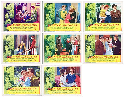 Blue Vail 8 card set Jane Wyman 1952 - Click Image to Close