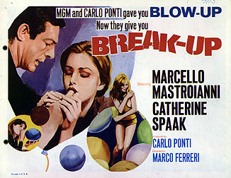 BREAK UP Marcello Mastroianni, Catherine Spaak. 8 card set - Click Image to Close