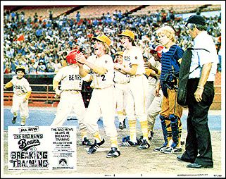 BAD NEWS BEARS IN BREAKING TRAINING 8 card set 1977