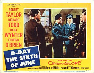 D-DAY THE SIXTH OF JUNE #7 from the 1956 movie. Staring Robert Taylor, Edmond O'Bria - Click Image to Close