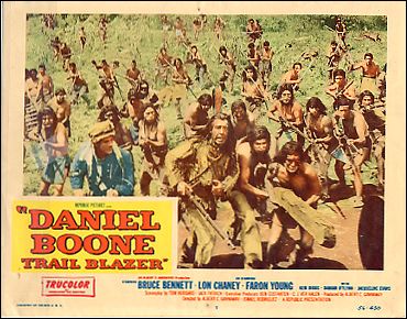 Daniel Boone Trail Blazer Bruce Bennett Lon Chaney pictured - Click Image to Close