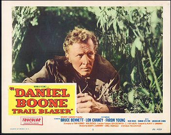 Daniel Boone Trail Blazer # 2 from the 1956 movie. Staring Lon Chaney - Click Image to Close