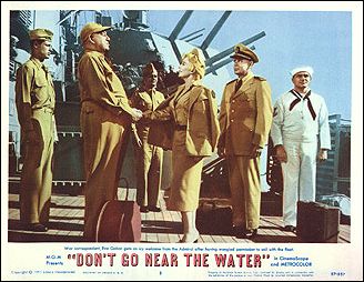 DON'T GO NEAR THE WATER #8 from the 1957 movie. Staring Eva Gabor, Glen Ford - Click Image to Close