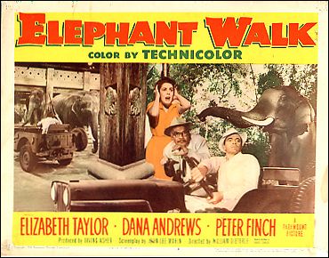 Elephant Walk Elizabeth Taylor Dana Andrews Peter Finch both pictured