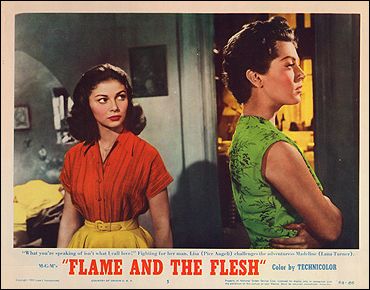 Flame and Flesh Lana Turner Pier Angeli both pictured - Click Image to Close