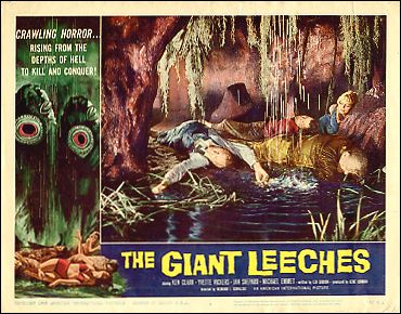 Giant Leaches Ken Clark Yvette Vickers Jan Shepard - Click Image to Close