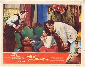 GIRL FROM MANHATTAN Dorothy Lamour, George Montgomery, Charles Laughton 1948 # 5