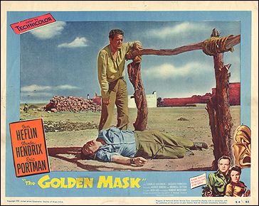 Golden Mask Van Heflin Wanda Hendrix Heflin pictured - Click Image to Close