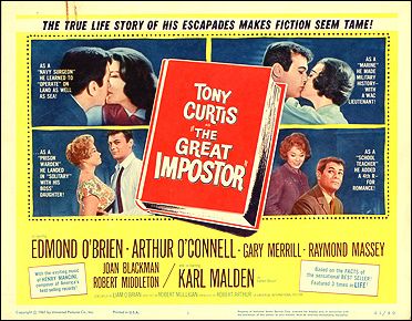 Great Imposter Tony Curtis Karl Malden - Click Image to Close