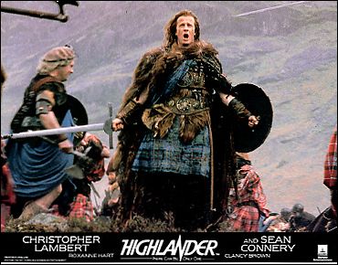 Highlander Christopher Lambert Sean Connery