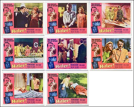 HITLER Richard Basehart 1962 8 card set in original wraper - Click Image to Close