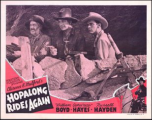 HOPALONG RIDES AGAIN William Boyd, Gabby Hayes, Rossell Hayden