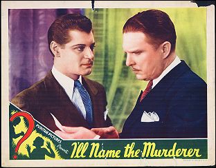 I'LL NAME THE MURDER 1936 - Click Image to Close