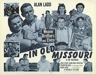 IN OLD MISSOURI Alan Ladd R53 TC