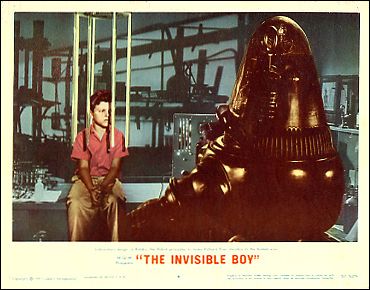 Invisible Boy Richard Eyer Philip Brewster Robby the Robot - Click Image to Close