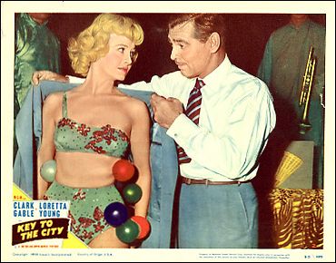 Key to the City Clark Gable Loretta Young both pictured bikini - Click Image to Close