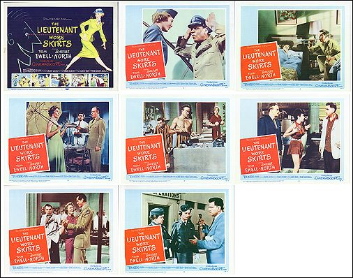 Lieutenant Wore Skirts Rita Moreno Tom Ewell 8 card set 1956 - Click Image to Close