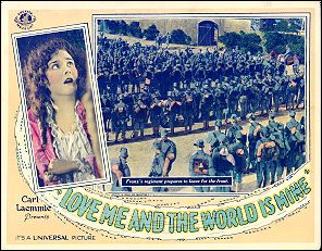 Love Me and the World is Mine Silent Film Universal Carl Laemmle - Click Image to Close