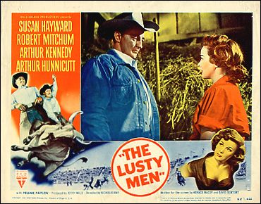 Lusty Men Susan Hayward Robert Mitchum both pictured - Click Image to Close