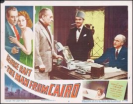 MAN FROM CAIRO, THE GEORGE RAFT GIANNA CANALE #8 1953 - Click Image to Close
