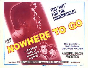 Nowhere to Go Crime Nior # 1 George Nader 1959 - Click Image to Close